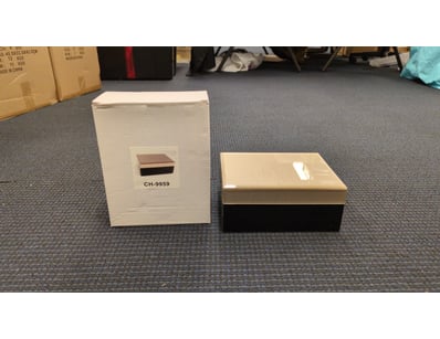 4x Small Black And Gold Jewelery Boxes

