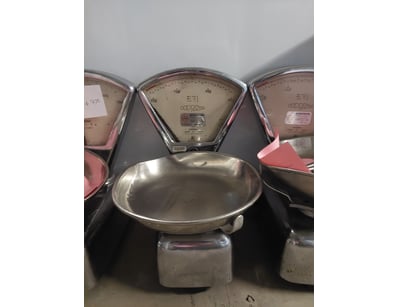 Vintage Wederoven mechanical bench scale with stai...