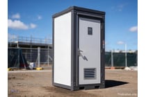 Unused Single Cubicle Toilet Block, with sink,