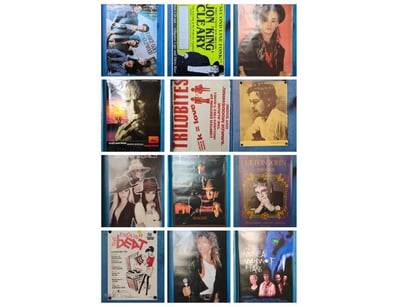 COLLECTION OF MUSIC AND MOVIE POSTERS, INCLUDING E...