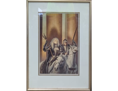MEDIEVAL FANTASY WARRIORS ON HORSEBACK - LIMITED E...