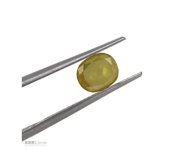 1.29CT NATURAL FANCY YELLOW DIAMOND     

Oval Bri...