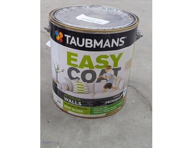 Paint, Taubmans, Interior Walls, Semi Gloss, White...