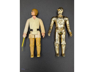 1977 LUKE SKYWALKER FARM BOY, AND 1977 C3-PO

Cond...