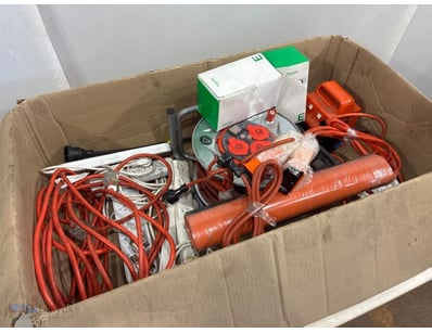 Box of various power cords , adaptors and leads

R...