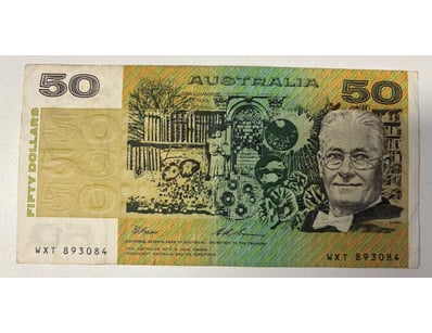 AUSTRALIAN $50 POLYMER BANKNOTE, R515 (VF)

CV: ...