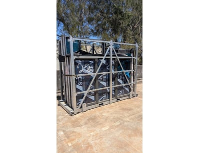 Stillage of Assorted Aluminium Chain Glass Windows...