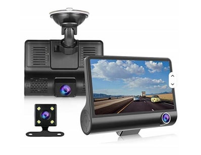 Dash Camera 4 Inch Screen HD Image Quality IPS Dis...