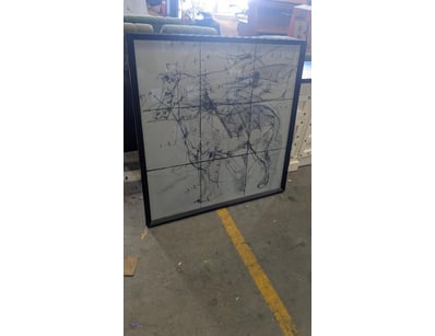 framed art print featuring a Leonardo da Vinci Peg...