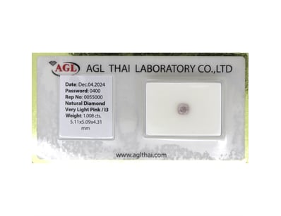 1.008CT CERTIFIED, NATURAL PINK DIAMOND     

Cush...