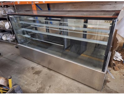 Café Display Fridge, F.E.D. Stainless Style, Used ...