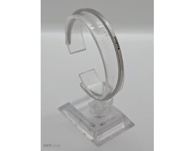 TEN "INSPIRE" SILVER TONED STACKABLE AFFIRMATION B...