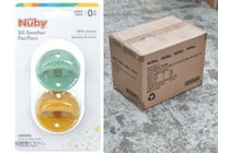 RRP $647 BULK 'Nuby' 3D Silicone Pacifier with