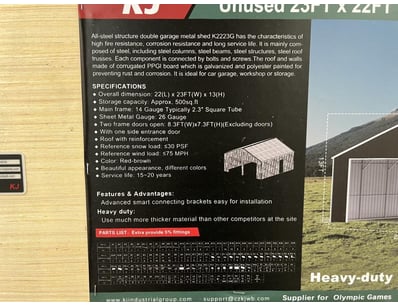 UNRESERVED Sydney Factory Direct Fences, Sheds &... - Lot 19