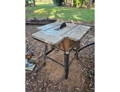Table Saw, approx. 10", unknown condition

Onsite...