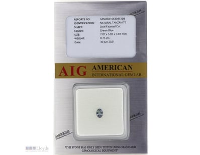 0.75CT CERTIFIED, NATURAL TANZANITE     

Fancy Ye...
