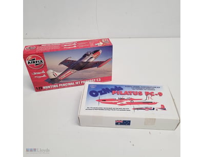 VINTAGE AIRCRAFT MODEL KIT COLLECTION - AIRFIX HUN...