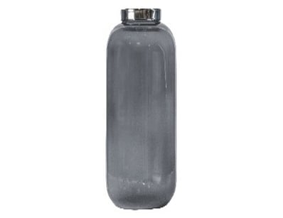 RRP: $44, Rodenbek Lustre Vase Grey 140x140x240mm,...