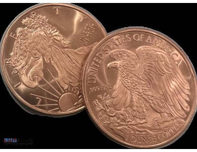 1-OUNCE USA COPPER ROUND COIN- UNC  



294213+3