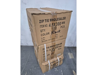 Zip tie, 4.8mm x 300mm, black, quantity unknown
...