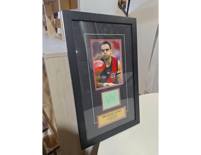 Michael Long 'Essendon F.C' Signed & Framed Memori...
