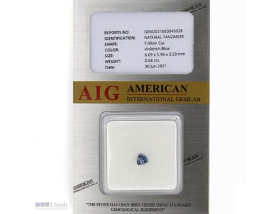 0.68CT CERTIFIED, NATURAL TANZANITE     

Trillion...
