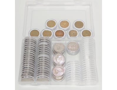 57 ASSORTED COIN COLLECTION INCLUDING COMMEMORATIV...