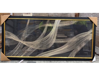 RRP: $749, Golden Ripple Framed Art, 5059413412226
