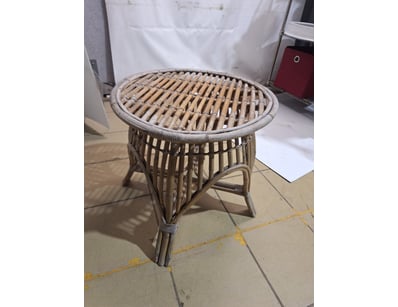 Side Table, Rattan Style, Natural Finish 

Dimen...