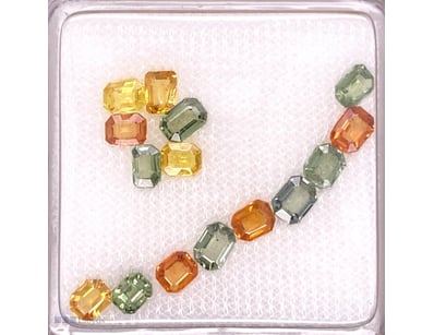 7.56CT NATURAL MULTI-COLOUR SAPPHIRE PARCEL – CERT...