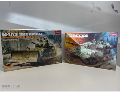 ACADEMY HOBBY MODEL KITS - THREE WWII TANK MODELS ...