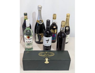 Assorted Wine and Spirits, includes sparkling wine...
