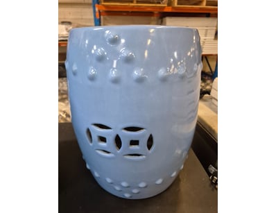 Ceramic Stool, Blue Finish

Dimensions: H39cm x ...