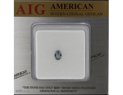 0.78CT NATURAL TANZANITE, OVAL FACETED CUT     

G...