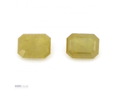 1.78CT TDW X 2, NATURAL FANCY YELLOW DIAMONDS     ...