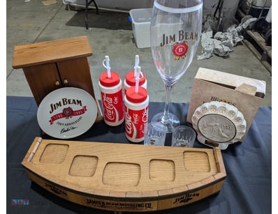 COLLECTION OF JIM BEAM DISTILLING CO. MERCHANDISE
...