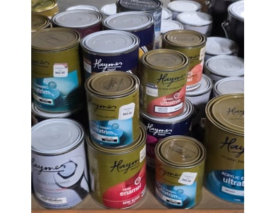 Comprehensive collection of Haynes brand paint pro...