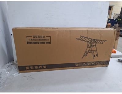 Compact foldable clothes drying rack

