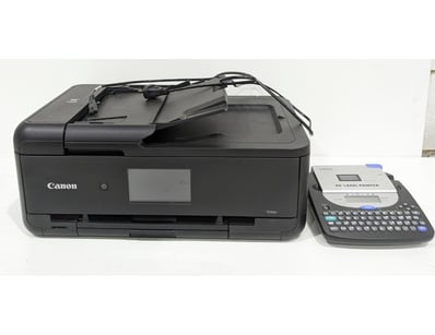 Lot comprises Canon PIXMA TS9560 multifunction ink...