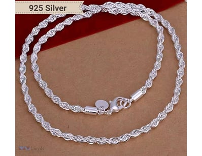 925 SILVER ROPE DESIGN UNISEX CHAIN        

Condi...