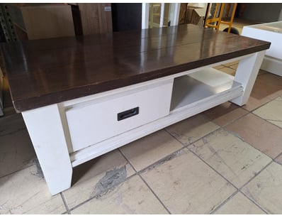 Coffee Table, Timber Style, Brown & White Finish

...