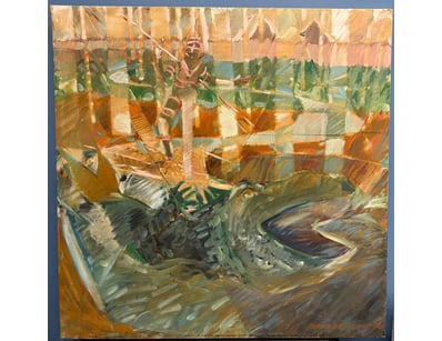 ROBERT PERKINS

Oil On Canvas

Title: Making O...