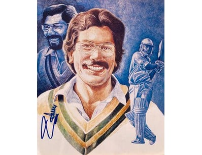 ZAHEER ABBAS HAND SIGNED PAKISTAN CRICKET PHOTO
...