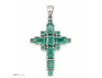 NATURAL ZAMBIAN EMERALD PENDANT ON 925 SILVER - WI...