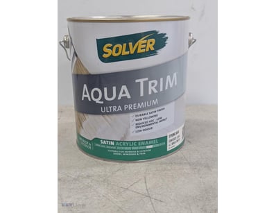 Paint, Solver Aqua Trim, Satin Acrylic Enamel, Str...