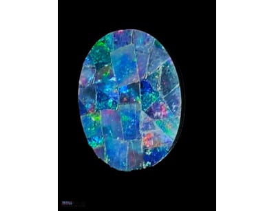 3.8 CARATS COOBER PEDY MOSAIC OPAL DOUBLET   

Dim...