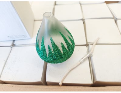 BOX LOT - QTY 96 x Decorative Glass Ornaments.

...