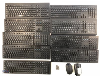 Assorted Keyboards and Mouse. Working / missing US...