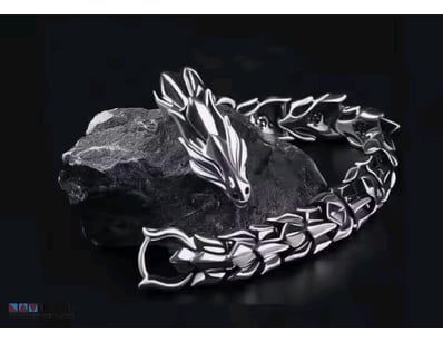 STAINLESS STEEL UNISEX DRAGON BRACELET        

Co...