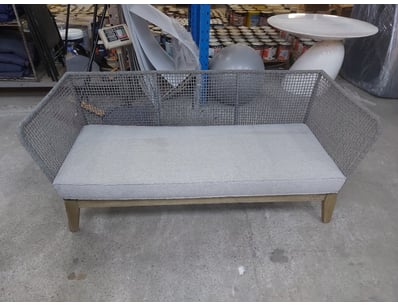 Outdoor Sofa, Rattan Style, Grey Finish

Dimensi...